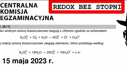 ZADANIE 21 CKE 2023(2015) MAJ REDOX bez stopni.