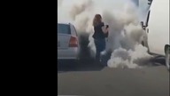 Van gets revenge on woman driver at traffic lights - LiveLeak