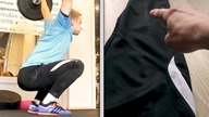 Przysiad ze sztangą nad głową 75KGx3 + dresy treningowe [TypowyFitnesiak]