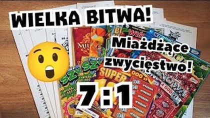 Zdrapki VS Losy!  Wielka Bitwa! Takiego wyniku chyba jeszcze nie było! 