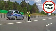 Kontrola prędkości i ostre hamowanie na dwupasmówce #629 Wasze Filmy