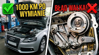 C. W.  31 - Nowy rozrząd i luz na wariatorze w 2. 0 TFSI, błędy po remoncie Audi A4 B8, projekt HDI.