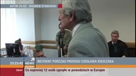 Sędzia obrzucona tortem