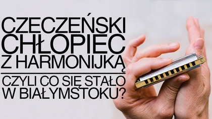 Czeczeński chłopiec z harmonijką