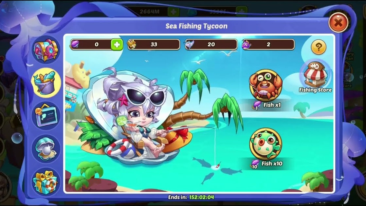 IDLE HEROES UNDERSEA QUIZ, UNDERSEA TREASURES, SEA FISHING TYCOON