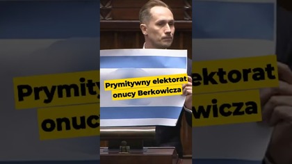 Prymitywny elektorat onucy Berkowica...  #Berkowicz #sejm #Izrael #Żydzi #Konfederacja #polityka
