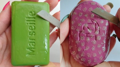 Soap Carving ASMR Relaxing Sounds no talking Satisfying ASMR Video