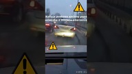 Kolizja podczas zmiany pasa, ucieczka z miejsca zdarzenia #shorts #rikordwidjo