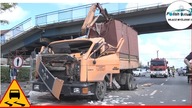Ciężarówka zahaczyła i zmiażdżyła kabinę o kładkę w Lublinie!!! #22 EXTRA Wasze filmy