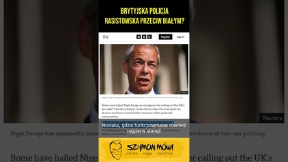 Rasizm wobec białych ze strony policji w UK? #uk #polityka #ciekawostki