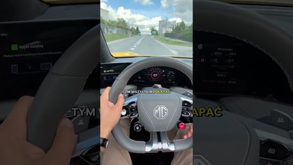 Pierwsza jazda elektrycznym MG Cyberster  ELEKTRYCZNY KABRIOLET #mg #danielgrzyb