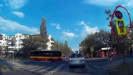 Trasa egzaminacyjna - Egzamin na prawo jazdy kat. B Warszawa Odlewnicza - nr 1.