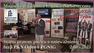 Status prawny pozwu o unieważnienie fuzji PKN Orlen z PGNIG - inż. Krzysztof Tytko OKOPZN