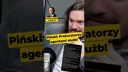 Piński: Prokuratorzy agentami służb! - Marian Banaś w #IPPTVNaŻywo #polityka #prokuratura