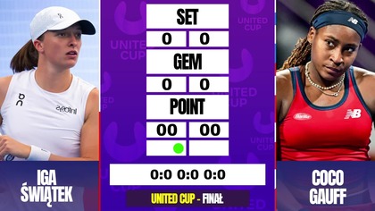 ŚWIĄTEK VS GAUFF / HURKACZ VS FRITZ - NA ŻYWO - FINAŁ UNITED CUP - 05. 01. 2025r.