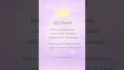 Afirmacja na portal 22/2