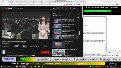 Wczesne ostrzeżenie przed trzęsieniem ziemi około 14:44 w dniu 27 sierpnia 2021 roku