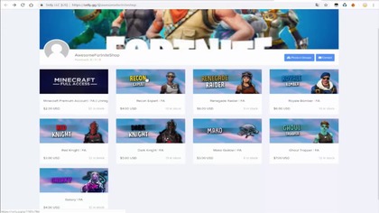 FORTNITE CHEAP SHOP! VERIFIED RARE ACCOUNTS! SELLY GG  ! @AwesomeFortniteShop  SALE 50%