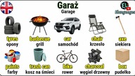 Garaż słownictwo po angielsku wyposażenie dom słówka - Garage vocabulary in English