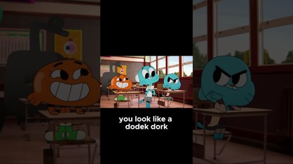 Nicole with gumball at school, poor cats...