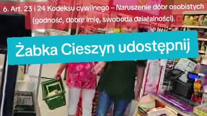 Żabka Cieszyn znieważenie zniesławienie dziennikarza śledczego osoby publicznej