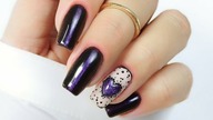 Heart with dots nails art tutorial / Gabrielle Nails Charbonne