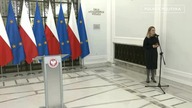 Konferencja prasowa marszałka Sejmu Szymona Hołowni