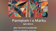2024.04.19 - 1 - Pamiętam i o Marku - tekst Ewa Lipka, śpiew i muzyka SI / AL