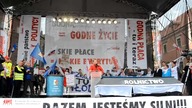 Przemówienie Piotra Dudy podczas protestu związkowców w Warszawie 14 września 2013