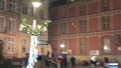 Świąteczny klimat nocą 