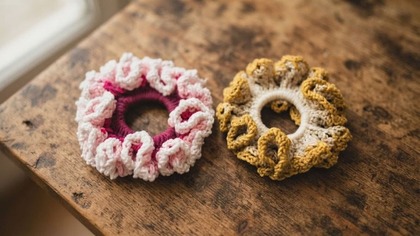 Szydełkowe scrunchie DIY  szybki i łatwy tutorial dla każdego #749