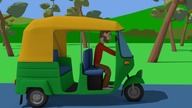 Green rickshaw and a trip around India - Educational trip and show of India