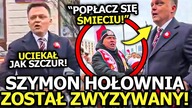 SZYMON HOŁOWNIA WYGWIZDANY I ZWYZYWANY PRZEZ TŁUM! NAWET RĘKI CI NIE PODAM ŚMIECIU!