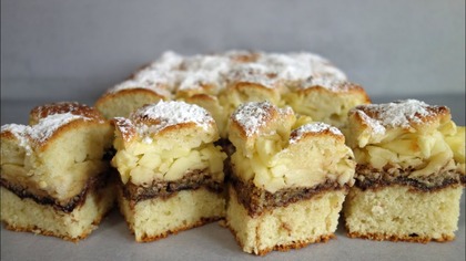 Ciasto z Jabłkami i Orzechami  miękkie, wilgotne i pachnące