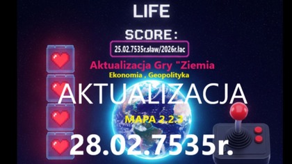 Akualizacja Aktualizacji Gry Ziemia Mapa stan na 28. 02. 7535r. sław/2026r. łac.
