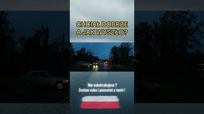 Chciał być uprzejmy i bum.  Czy warto wpuszczać? #kolizja #droga #uwaga #accident #polscykierowcy