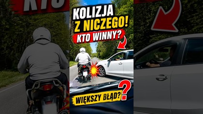 Kolizja z niczego Kto zawinił bardziej?  #kolizja #prawojazdy #dashcam #naczasie