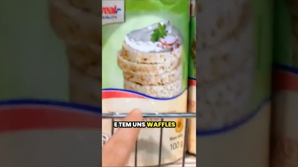 Pão preto e waffles: o que achei no supermercado na Polônia #shorts