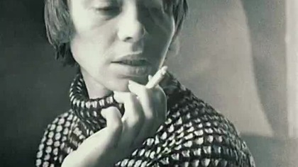 Journalist Alwida Bajor.  Photoshoot from the 1960s