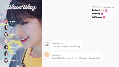 SAY MY NAME | WaveWay - Line Distribution | Lyrics Karaoke (PATREON REQUESTED)