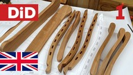 996.  RMS Titanics Deck Chair - wooden chair - work part 1
