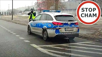 Instant karma na drodze - wykroczenia i szybkie spotkanie z Policją [1500 kompilacji STOP CHAM]