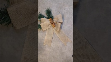 JAK ZROBIĆ PODWÓJNĄ KOKARDĘ z kanału @diy_art_ideas #shorts #diy #christmas