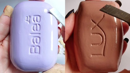 Soap Carving ASMR Relaxing Sounds no talking Satisfying ASMR Video #soapcarving #soapcuttingvideo