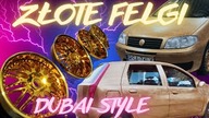 MALOWANIE FELG NA ZŁOTY CHROM DUBAI STYLE - (chrome gold car) 2/3
