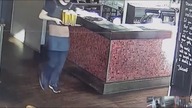 LiveLeak - New Zealand bartender hilariously drops a tray holding several pints of beer
