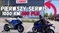 YAMAHA YZF R125 2024 | Pierwszy serwis po 1000km w salonie Yamahy za 400 PLN #yamaha #r125 #motovlog
