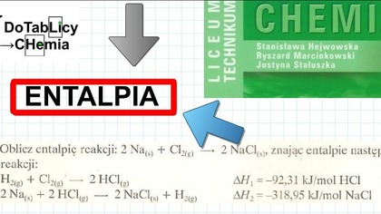 1. 56.  Oblicz entalpię reakcji 2Na+Cl2  2NaCl, znając entalpię następujących reakcji... OPERON 3