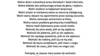 Wolność XXI wieku - poezja Łukasza Przelaskowskiego @OkiemPisarza #poezja #łukaszprzelaskowski