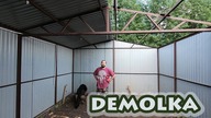 Demontaż blaszanego garażu
